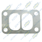 610800110006 Прокладка (сталь) прямоуг. 107х67 2 внутр. отв. 47х31 4 отв. ф11 турбокомпрессора дв. Weichai WP7 Weichai Power